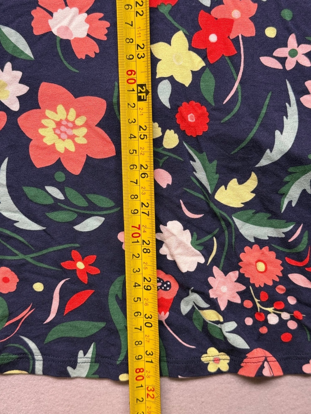 Boden Floral Dress Women Regular 12 Navy Casual - Picture 12 of 13